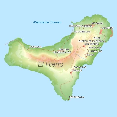 Tourist map of El Hierro