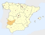 location of Badajoz