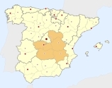 location of Castile-La Mancha