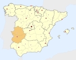 location of Extremadura
