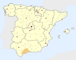 location of Málaga