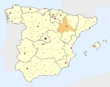 location of Zaragoza