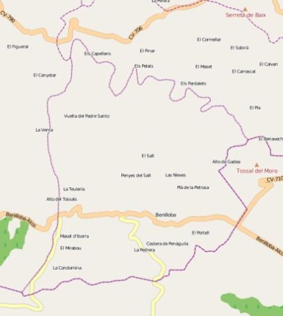 municipality Benilloba spain