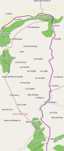 municipality La Cuba spain