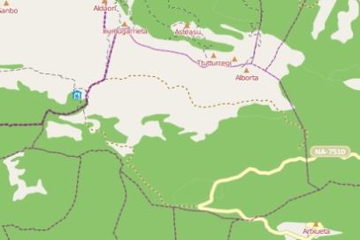 municipality Sierra Aralar spain