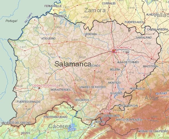Tourist map of Salamanca